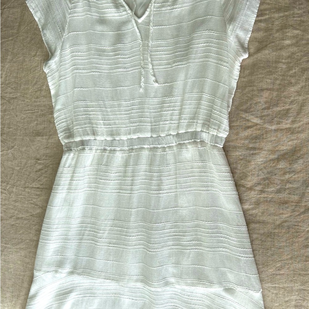 Cloth & Stone Short Sleeve White Summer Dress